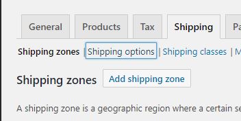 woocommerce shipping options